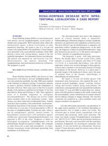 Langerhans cell histiocytosis / Dorfman / Lymphadenopathy / Histiocytosis / Juan Rosai / Health / Rare diseases / Rosai–Dorfman disease