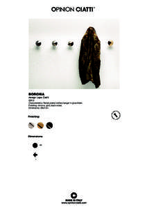 BORCHIA  design Lapo CiattiCharacteristics: Nickel-plated clothes hanger in gloss finish.