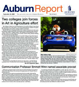 AuburnReport September 18, 2009 For  t h e f a c u l t y a n d s t a ff o f