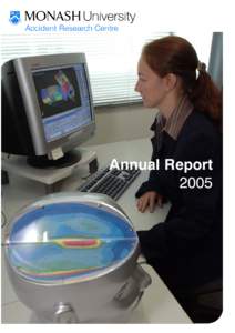 Annual Report 2005 Vision A World Leader in the Field of Injury Prevention