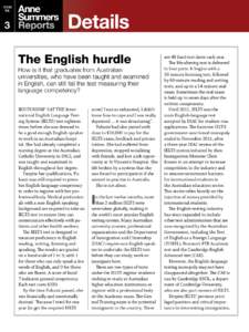 is su e no. 3  The English hurdle