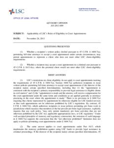 Professional responsibility / Practice of law / Criminal procedure / Legal Services Corp. v. Velazquez / Legal aid / Law / Legal Services Corporation