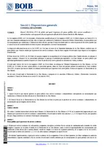 Núm[removed]de juliol de 2014 Fascicle[removed]Sec. I. - Pàg[removed]Secció I. Disposicions generals CONSELL DE GOVERN