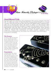 PRODUCT REVIEW  Bare Knuckle Pickups REBEL YELL BY BRETT PETRUSEK Hand wound in the UK