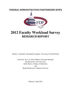 2012 Faculty Workload Survey