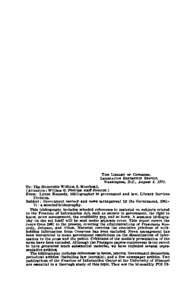 THz L RaAir 0r CoNoESs, LEaGSL Tvz RzFEwNcz ScavicE, Washington, D.O., August 5, [removed]To: The Honorable William S. Moorhead,