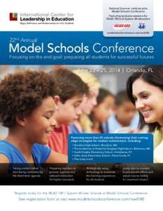 National Summer Institute joins Model Schools Conference Featuring exclusive sessions for READ 180 and System 44 educators  modelschoolsconference.com/read180