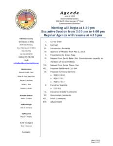 Agenda June 6, 2013 Governmental Center, 301 North Olive Avenue, 6th Floor Commissioners Chambers