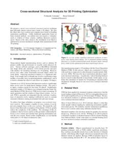 Cross-sectional Structural Analysis for 3D Printing Optimization