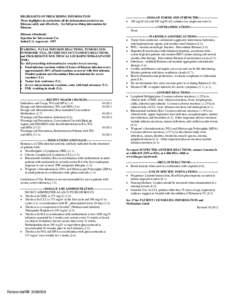 HIGHLIGHTS OF PRESCRIBING INFORMATION These highlights do not include all the information needed to use Rituxan safely and effectively. See full prescribing information for Rituxan. Rituxan (rituximab) Injection for Intr