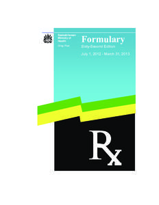 Saskatchewan Ministry of Health Formulary