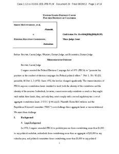 Case 1:12-cv[removed]JEB-JRB-RLW Document 26 Filed[removed]Page 1 of 14  UNITED STATES DISTRICT COURT