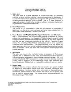 Microbiology / Venereal Disease Research Laboratory test / Cervicitis / Rapid plasma reagin / FTA-ABS / Treponema pallidum / Nontreponemal tests for syphilis / Neisseria gonorrhoeae / Non-gonococcal urethritis / Medicine / Health / Sexually transmitted diseases and infections