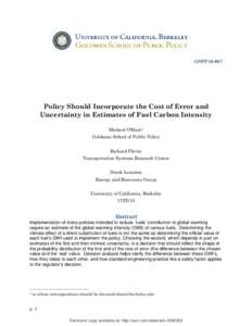 Biofuels / Fuels / Energy economics / Emission standards / Sustainable transport / Indirect land use change impacts of biofuels / Low-carbon fuel standard / Greenhouse gas / Ethanol fuel / Environment / Energy / Sustainability