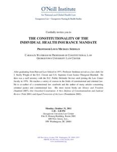 J. Skelly Wright / Constitutionalism / Law / Georgetown University / Political philosophy / Education in the United States / Mark Tushnet / Louis Michael Seidman / Georgetown University Law Center / Seidman