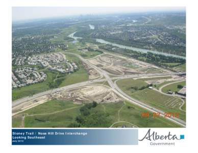 Stoney Trail / Nose Hill Drive Interchange Looking Southeast July 2012 