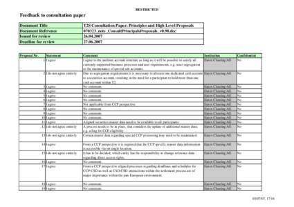 Finance / Financial markets / Deutsche Börse / Eurex / Clearing / T2S / Futures contract / Financial economics / Investment / Securities