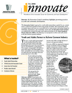 Community building / Philosophy of education / Youth-adult partnership / Youth engagement / Youth work / Positive youth development / Community youth development / National Commission on Resources for Youth / Youth / Human development / Ageism