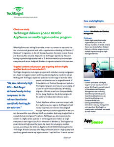 TechTarget Case Study Example 2012