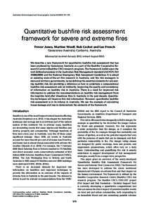 Bushfire special issue - Jones