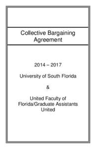 Human resource management / Association of Public and Land-Grant Universities / University of South Florida / Collective bargaining / Employment / Grievance / Hillsborough County /  Florida / Labour relations / Florida