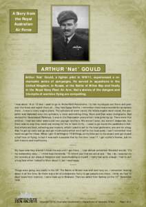 A Story from the Royal Australian Air Force  ARTHUR ‘Nat’ GOULD