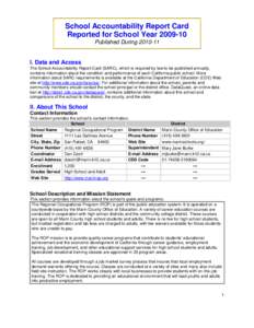 School Accountability Report Card
