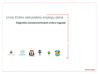 Urola Erdiko eskualdeko enplegu plana Diagnostiko sozioekonomikoaren ondorio nagusiak !!!!!!!!!!!!!  !!!!!!!!!!!