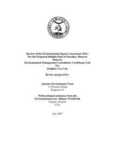 Dolphins / Oceanic dolphins / Environmental impact assessment / Prediction / Dolphin / Bottlenose dolphin / Earth / Dolphin drive hunting / Cetaceans / Environment / Impact assessment