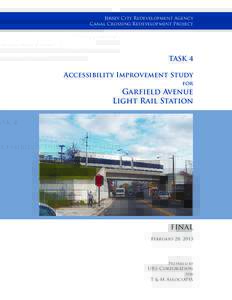 Jersey City Redevelopment Agency Canal Crossing Redevelopment Project TASK 4 Accessibility Improvement Study for
