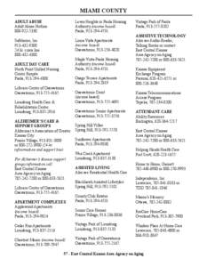 Geography of Missouri / Osawatomie /  Kansas / Elderly care / East-Central Kansas / Geography of the United States / Kansas / Kansas City metropolitan area