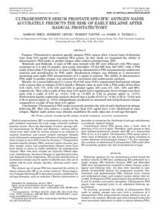 [removed][removed]THE JOURNAL OF UROLOGY® Copyright © 2005 by AMERICAN UROLOGICAL ASSOCIATION Vol. 173, 777–780, March 2005 Printed in U.S.A.