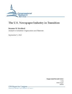 The U.S. Newspaper Industry in Transition