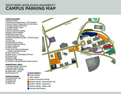 SOUTHERN WESLEYAN UNIVERSITY  CAMPUS PARKING MAP Th om