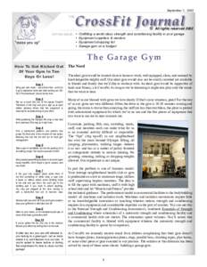 September 1, 2002  THE CrossFit Journal