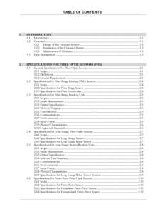 TABLE OF CONTENTS  1 INTRODUCTION 1.1 Introduction ........................................................................................................................................... 1.1