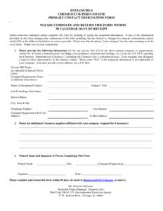 Corrected ND PRIMARY CONTACT DESIGNATION FORM