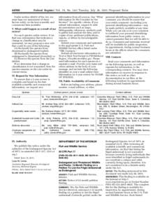 [removed]Federal Register / Vol. 76, No[removed]Tuesday, July 26, [removed]Proposed Rules Under section 4(b)(1) of the Act, we must base our assessment of these