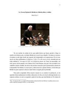 1	
   	
   La Novena Sinfonía de Beethoven: historia, ideas y estética Matías Rivas V.
