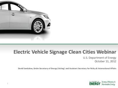 Electric Vehicle Signage Clean Cities Webinar