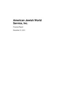 AMERICAN JEWISH WORLD SERVICE, INC.