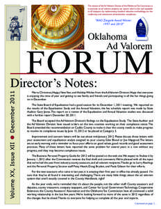 The mission of the Ad Valorem Division of the Oklahoma Tax Commission is to promote an ad valorem property tax system which is fair and equitable to all taxpayers by implementing standard valuation methodology, tax law c