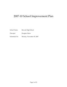 [removed]School Improvement Plan