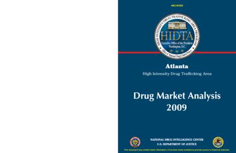 Atlanta High Intensity Drug Trafficking Area Drug Market Analysis 2009