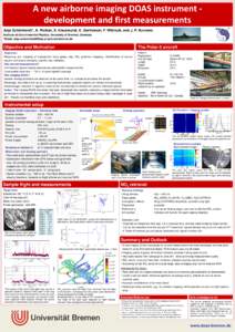 A new airborne imaging DOAS instrument development and first measurements Anja Schönhardt*, A. Richter, S. Krautwurst, K. Gerilowski, F. Wittrock, and J. P. Burrows Institute of Environmental Physics, University of Brem