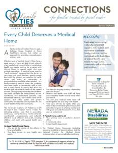 Summer /Fall[removed]Every Child Deserves a Medical Home STAFF REPORT