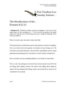 Microsoft Word - The Mortification of Sin.doc