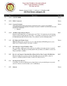 Geography of California / Workforce Investment Board / 17831 Ussery / Napa /  California