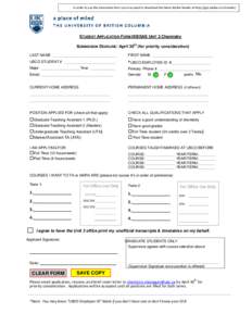 In order to use this interactive form you may need to download the latest Adobe Reader at http://get.adobe.com/reader/  STUDENT APPLICATION FORM IKBSAS UNIT 3 Chemistry SUBMISSION DEADLINE: April 30 (for priority conside