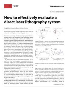[removed][removed]How to effectively evaluate a direct laser lithography system Dong-Ik Kim, Hyug-Gyo Rhee, and Geon Hee Kim Measurement uncertainty quantifies performance-related doubt and